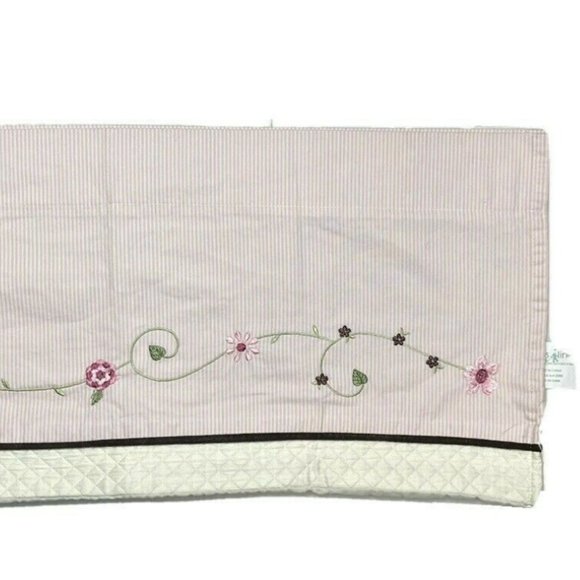 2 Kids Line Luxury Valances Curtains Pink White - Picture 2 of 7